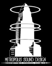 Metropolis Sound Design logo image.